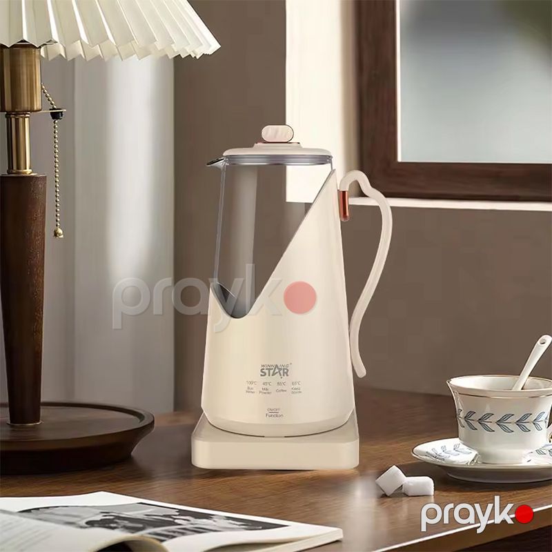 Winning Star Elektrik Çayniki ST-6032 1,5 L 1500 Vt Gücündə Çay Dəmləyici Çaynik Şüşə Çaydan Ətirli Yaşıl Çay Dəmləyici — Çaynikler və qəhvə qabları, Bakı (5)
