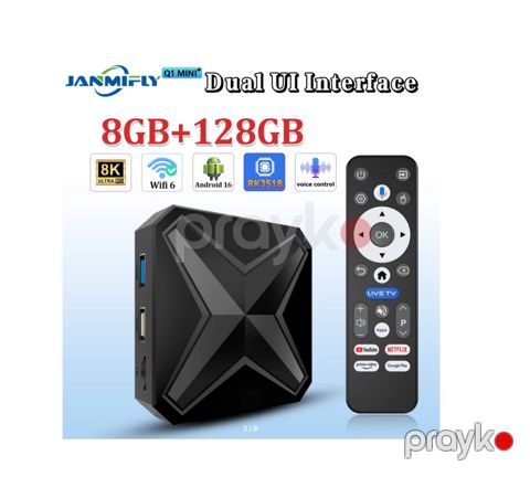 Smart TV Box Q1MINI 128GB/8GB 2026 — Bakı