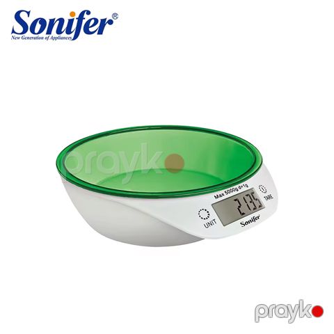 Sonifer SF-1924 Çoxfunksiyalı Mətbəx Tərəzisi Həssas Tərəzi Led Displeyli Tərəzi — Bakı