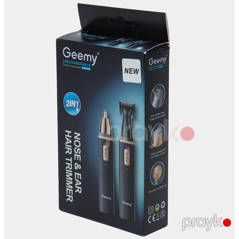 Geemy Gm-3138 Saqqal Və Burun-Qulaq Tükləri Üçün Trimmer 2-si 1-də — Usturalar, trimmerler və epilyatorlar, Bakı (6)