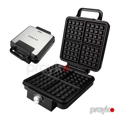 Sokany SK-08031 İstiliyədavamlı Gövdəli Kompakt Yapışmayan Toster Vaflilər üçün vafli bişirən 1500V — Bakı