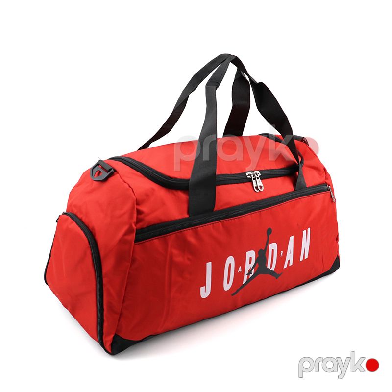 Jordan Sport Səyahət Çantası Unisex İdman Çantası Kiçik Ölçülü Çox Cibli Jordan Sport Çanta Qırmızı Rengli — Çantalar, çamadanlar, cüzdanlar, Bakı (2)