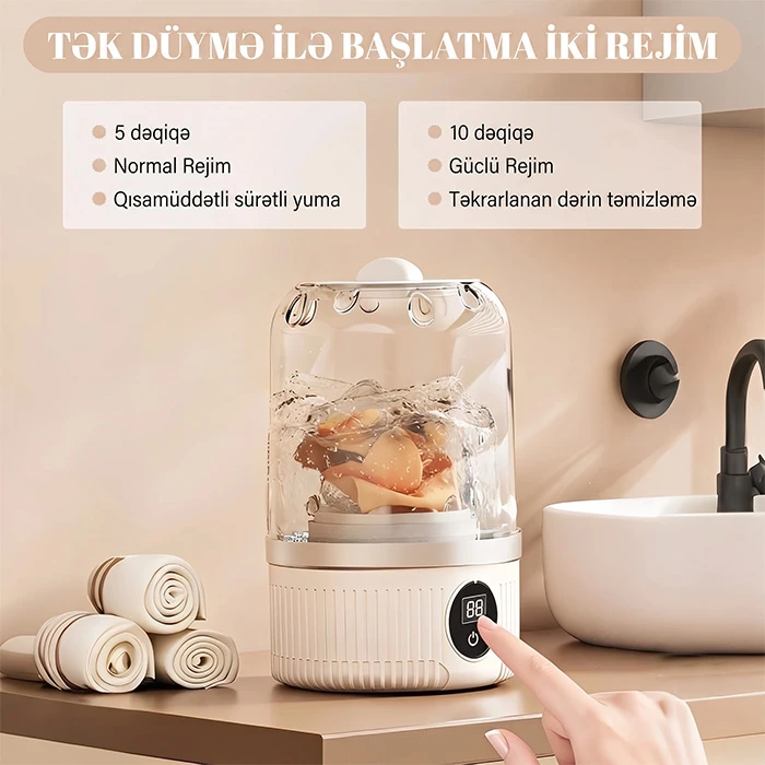 Simsiz Portativ Mini Paltaryuyan Maşın: Səyahət və Ev üçün — Mallar, Bakı (2)
