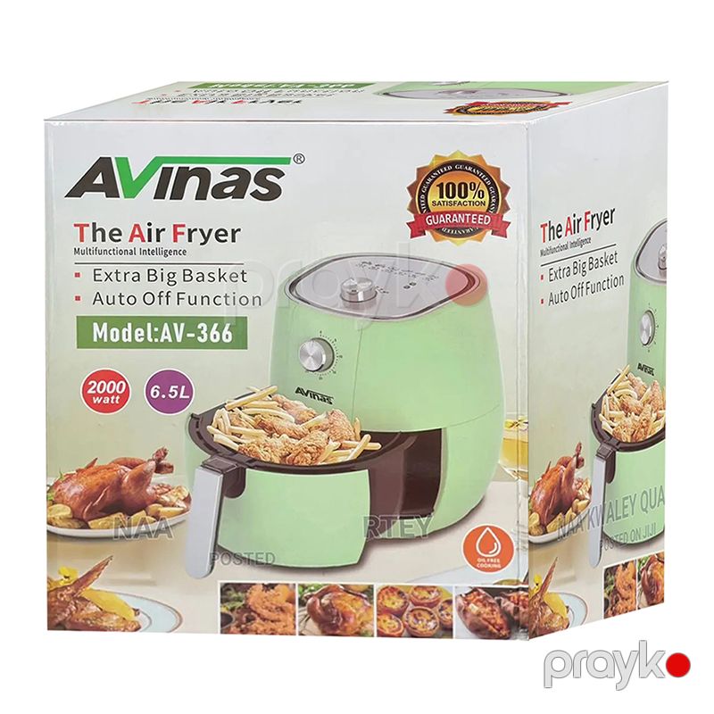Yüksək Keyfiyyətli Avinas Elektrikli Fritöz 6.5L 2000W Gücə Məxsus Yağsız Firi Qızartma Qazanı Çoxfunksiyalı Fritöz — Digər mətbəx texnikası, Bakı (5)