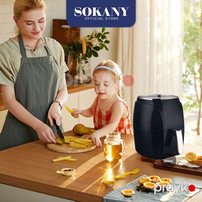 Sokany SK-3011 Air Frey Yapışmayan Bişirmə Səthinə Sahib 5L Rəqəmsal Hava Fritöz — Digər mətbəx texnikası, Bakı (4)