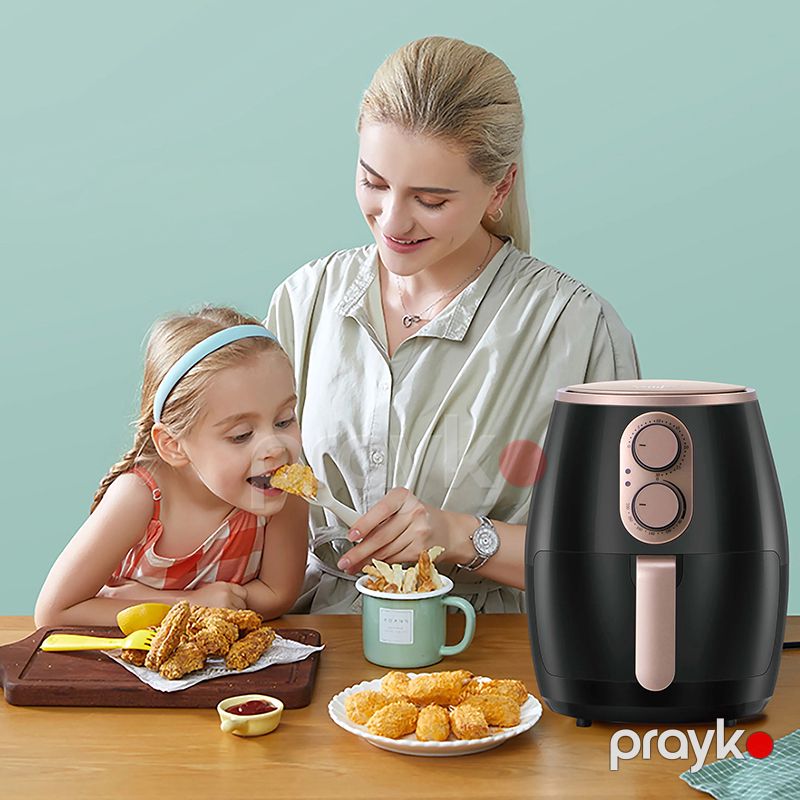 Yüksək Keyfiyyətə Malik Sonifer Elektrili Hava Fritözü 1500W Gücündə 200C Temperatur Diapazonu 3.6L Mexaniki Taymer — Digər mətbəx texnikası, Bakı (4)
