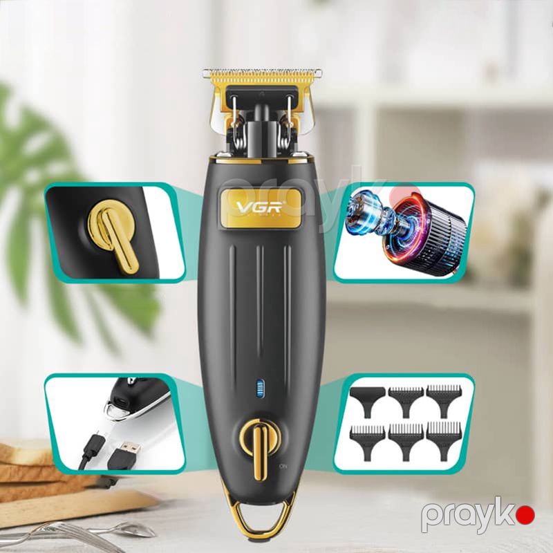 Kişilər Üçün VGR Trimmer Saç Kəsmə Makinası Professional Saç Kəsmə Makinası Təkrar doldurulan Saç Kəsmə Makinası — Usturalar, trimmerler və epilyatorlar, Bakı (3)