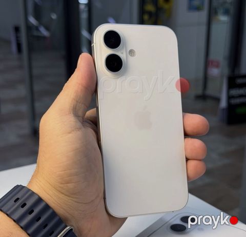 IPhone 16, 128 GB, Ağ, Zəmanət, Simsiz şarj, Face ID — Tmobil