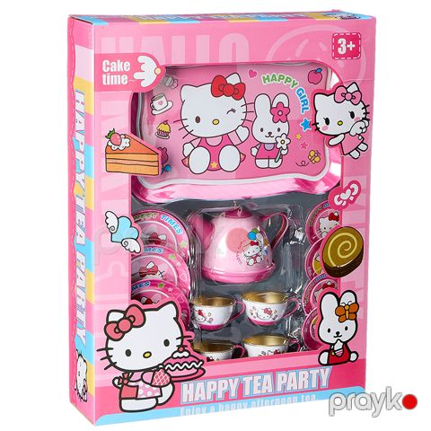 Happy Tea Party Oyuncaq Çay Dəsti – Çoxhissəli Çay Süfrəsi Seti — Bakı
