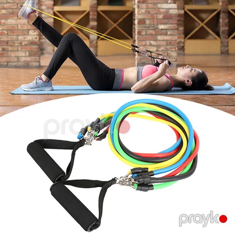 Fitnes Üçün Rezin Bantlar Dəsti Müqavimət Qrupları JT-003 5 Ədəd Rəngli Jqut Dəsti — İdman, hobi, istirahət, Bakı (4)