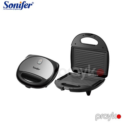 Sonifer SF-6173 Yüksək Keyfiyyətli Elektrikli Toster Sendviç İzgaralar Hazırlayıcı 750W — Bakı