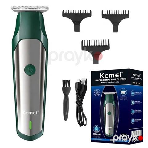 Kemei Professional Saç Kəsmə Makinası Simsiz Elektrikli Dəqiq Saç Düzəldici Peşəkar Simsiz Saç Saqqal Düzəldici 0mm — Bakı