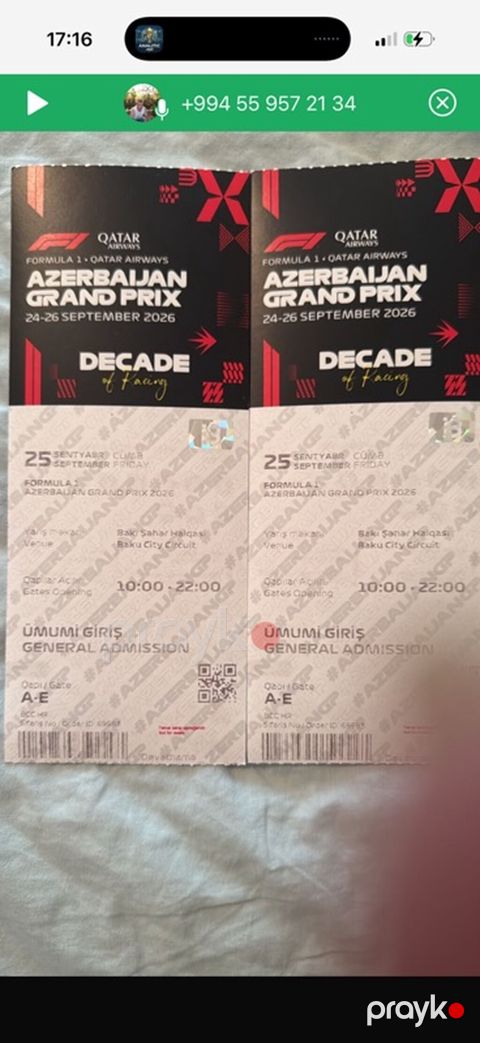 Salam 2 si 600 Məhsul: Formula 1 Qatar Airways Azerbaijan Grand Prix — Masazır