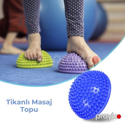 Ayaq Ve oyun Nahiyyəsi Üçün Uyğun Yoga Rahatladıcı Tikanlı Masaj Topu Masaj Funksiyalı Balans Topu — Bakı