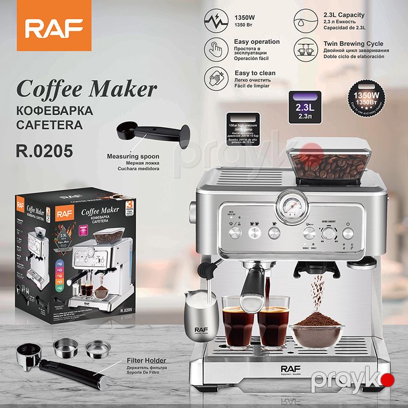 RAF Espresso Americano Yarı Avtomatik Qəhvə Maşını R.0205 Böyük Qəhvə Maşını Kofe Maşını — Digər mətbəx texnikası, Bakı (5)