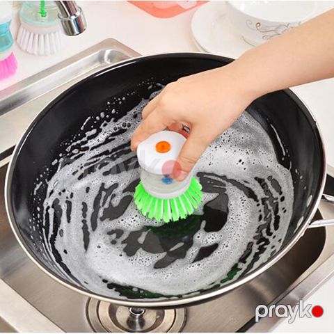 3 Ədəd Bubble Up Sabun Dispenseri Mətbəx üçün Qab Yuma Fırçası Yuyucu Fırça — Bakı