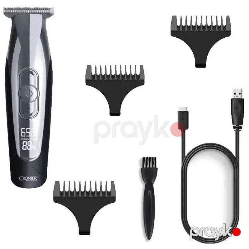 Cronier CR-25 Ekranlı Simsiz Trimmer Çoxfunksiyalı Təraş Maşını — Usturalar, trimmerler və epilyatorlar, Bakı (2)