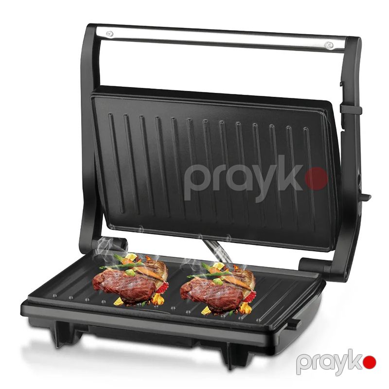 RAF Elektrikli Qril 220V 750W Gücündə Steyk Burger Sendviç Hazırlayıcı Toster 180 Dərəcəli Qeyri-Yapışmayan Qril Toster — Toster və vaflyasıcı, Bakı (2)