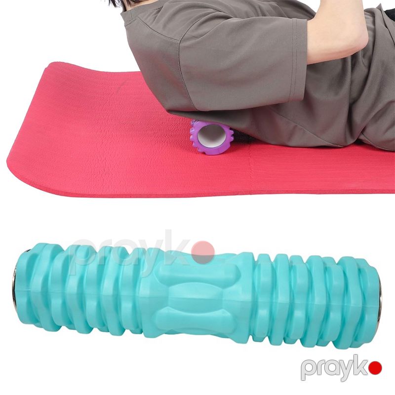 Vibrasiyalı Köpük Roller 35 sm Fitnes Çarxı Vibrasiyalı Əzələ masajçısı Yoga Pilates üçün Tətik Nöqtəsini Silinder — İdman, hobi, istirahət, Bakı (5)