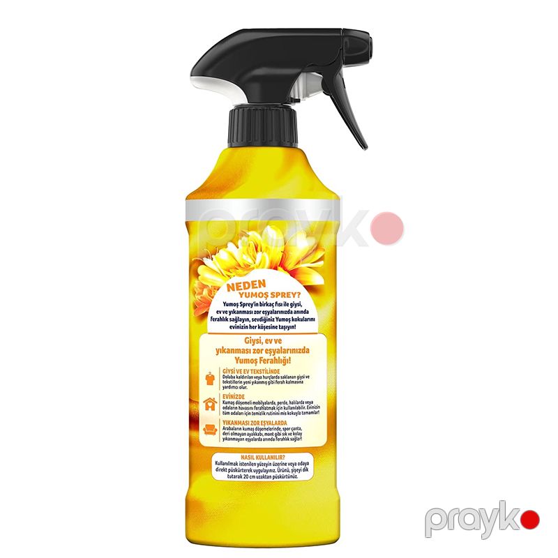 Yumoş Sprey Yıkaması Zor Eşyalar İçin Hanımeli 450 ml Sarı — Mallar, Bakı (5)