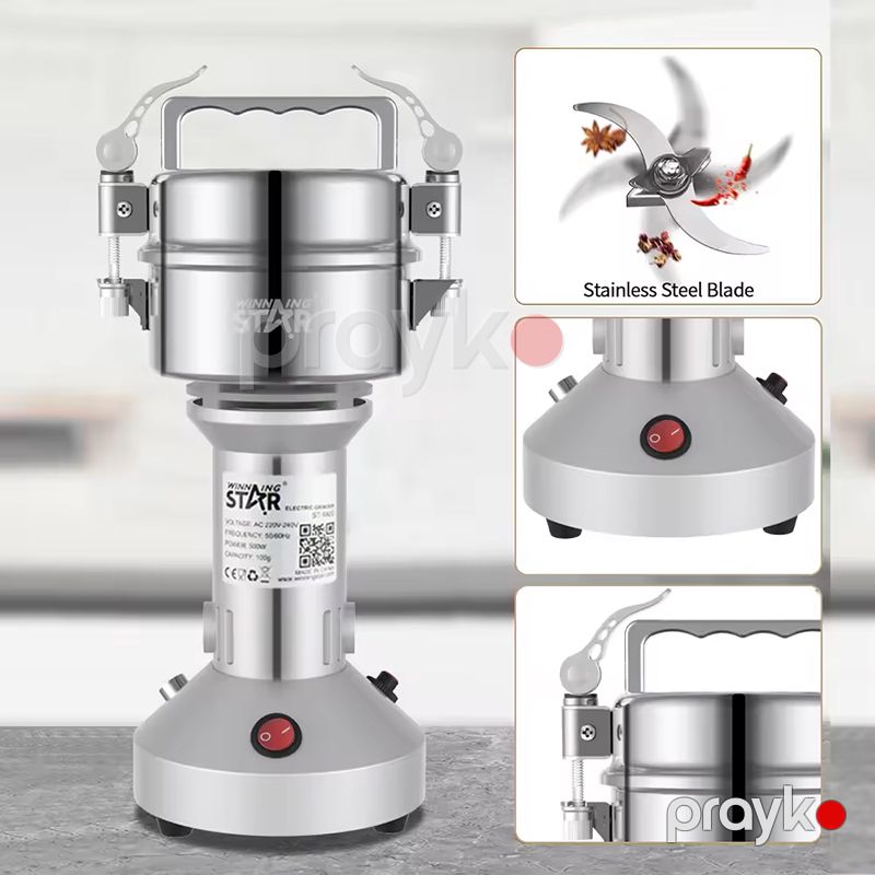 Winning Star ST-9400 Paslanmayan Polad Üyüdücü Qəhvə Ədviyyat Üyüdücü 500W — Digər mətbəx texnikası, Bakı (5)