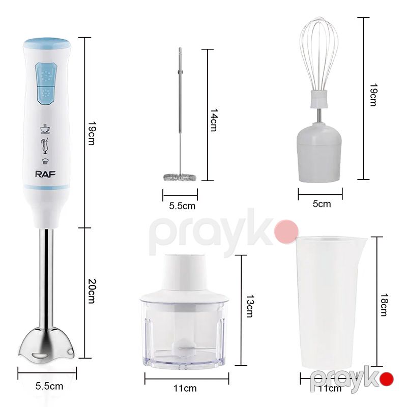 RAF R.373 Çoxfunksiyalı 4-ü 1 Arada Blender Yumurta Çırpıcı Doğrayıcı Üyüdücü Funksiyalı Blender 400W — Blenderlər, xırdalayanlar və mikserlər, Bakı (5)
