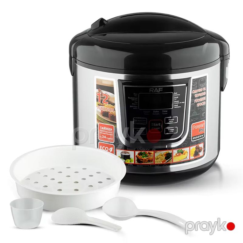RAF R.166 Elektrikli Qazan Led Displeyli Qazan Airfryer 900W Parovarka Davamlı Buxar Qazani — Qablar və mətbəx əşyaları, Bakı (2)