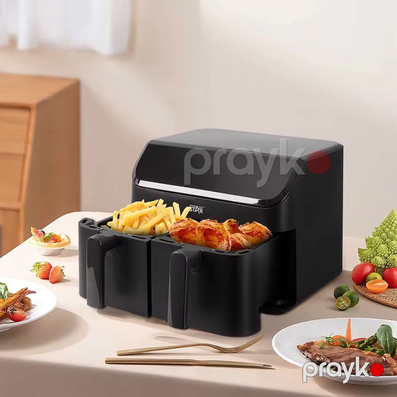 Winning Star ST-9692 Tutumlu Rəqəmsal Air Frey 1800W-2000W Elektrikli Ağıllı Hava Fritözü 10L Qızardıcı — Digər mətbəx texnikası, Bakı (4)