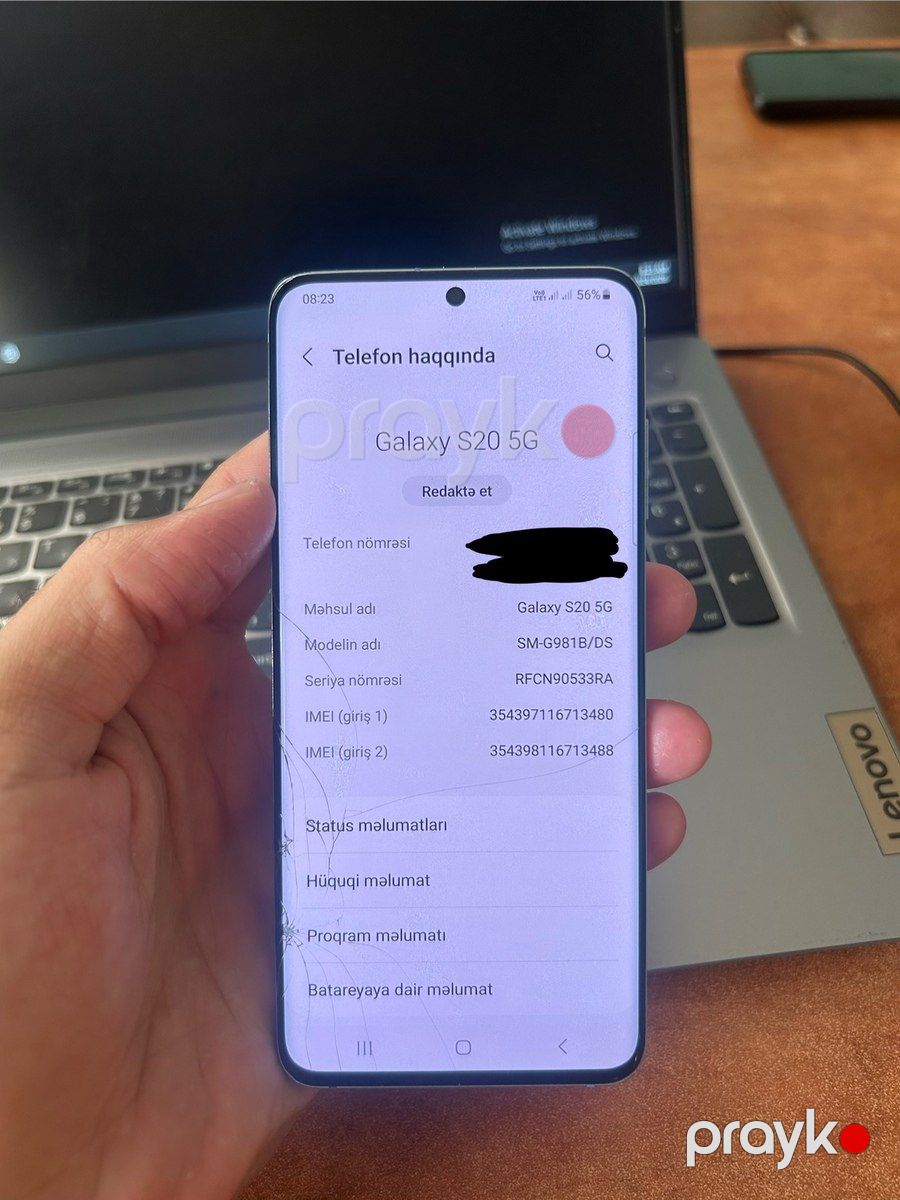Samsung Galaxy S20 5G Cloud Blue 128GB/8GB — Smartfonlar, Bakı (2)