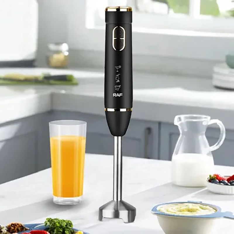 RAF R368B 4-ü 1 Arada Blender Dəsti 800W Gücündə Mikser Seti Portativ RAF Əl Blender Dəsti 15000rpm — Blenderlər, xırdalayanlar və mikserlər, Bakı (5)