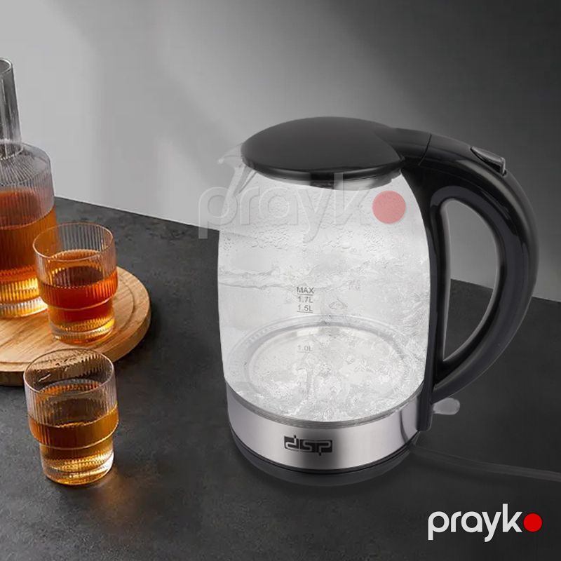 Peşəkar Elektrikli Şüşə Çaydan Mətbəx İstifadəsi Üçün İdeal Fltir Özəllikli DSP Seramik Çaydan 1850-2200W Gücündə Dayanıqlı Şüşə Çaydan — Elektrik çaydanları və termoslar, Bakı (5)