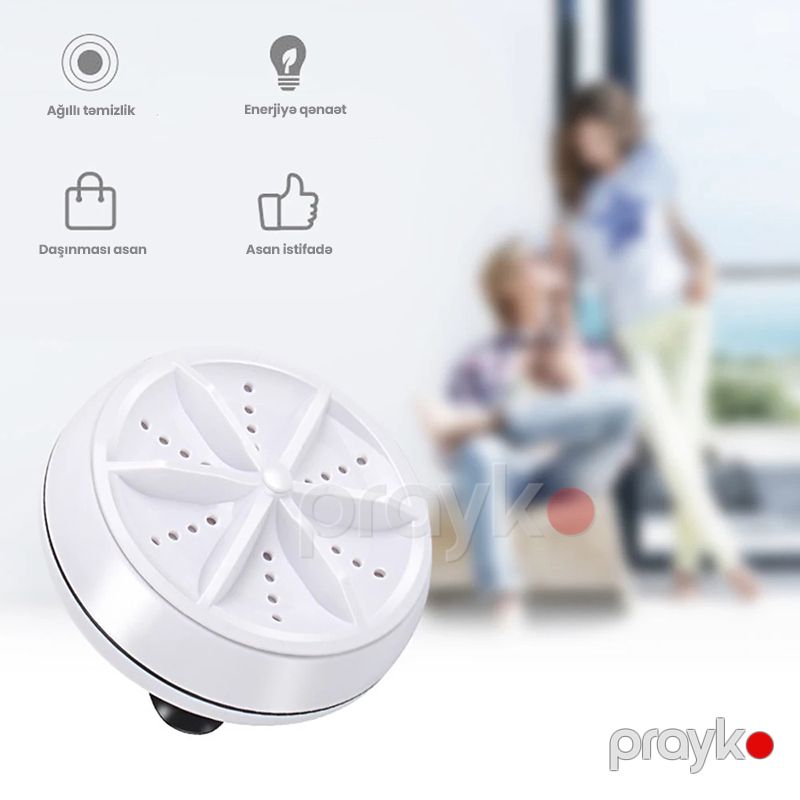 2-si 1 Arada Daşınabilirən Mini Qab Yuma Maşını Ultrasonik Çamaşır Makinesi Protativ USB Kiçik Partar Çorab Yuma Maşını — Paltaryuyan maşınlar, Bakı (3)