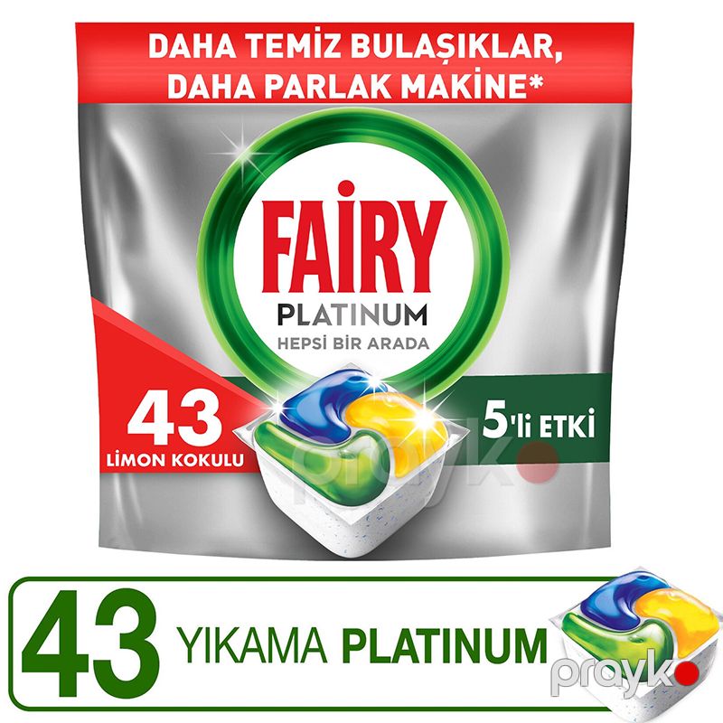 2 ədəd Fairy Platinum 43 Qabyuyan Yuyucu Kapsul Limon Ətirli Fairy Platinum Bulaşık Makinesi Kapsülü 43'lü — Mallar, Bakı (3)