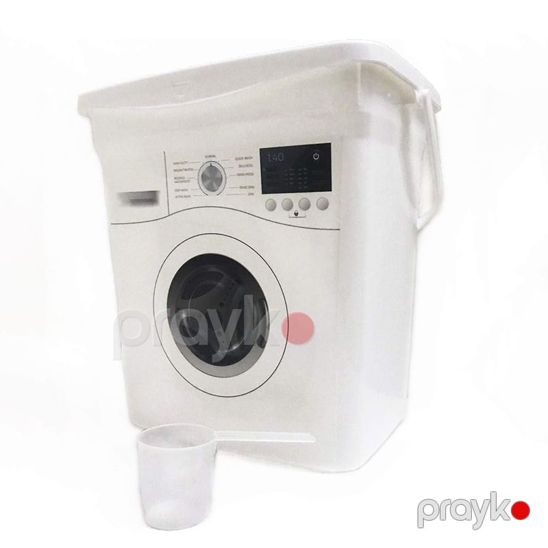 10 L Tutumlu Yuyucu Toz Deterjan Qabı Plastik Paltaryuyan Formalı Yuyucu Toz Saxlama Qabı — Mallar, Bakı (3)