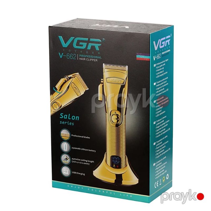 Kişilər Üçün VGR Professional Saç Kəsmə Makinası LCD Ekranlı Elektrikli Saç Kəsmə Maşını Salon Qayçısı — Usturalar, trimmerler və epilyatorlar, Bakı (6)