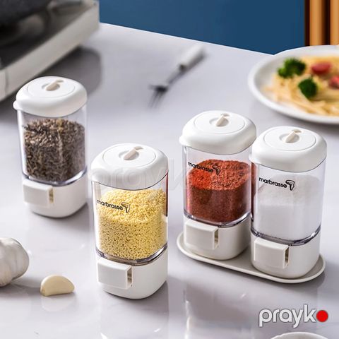 Marbrasse Ədviyyat Qabı Hava Keçirməyən Nəmə Davamlı Ədviyyat Qabı Fırlanan Başlıqlı Ədviyyat Qabı Duz Qabı Bidər Qabı — Bakı