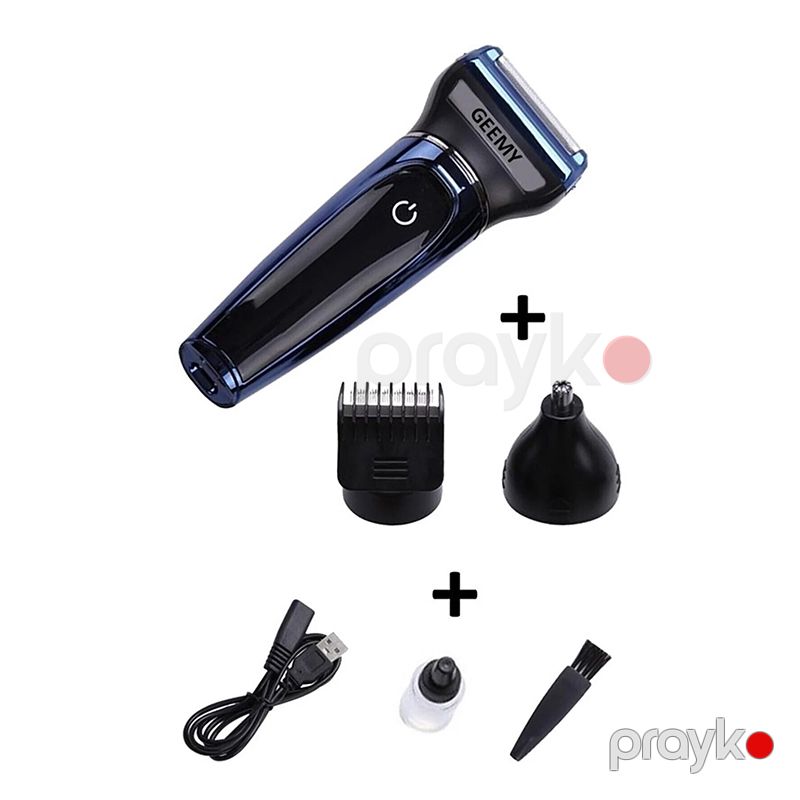 Geemy GM-565 Rəqəmsal Doldurma Göstəricisi ilə 3 Başlıqlı Yenidən Doldurulan Saç Saqqal Burun Trimmer — Usturalar, trimmerler və epilyatorlar, Bakı (2)
