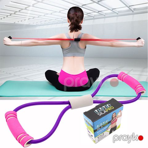Espander Sılapro Yoga Pilates Məşqləri Üçün 8 Şəkilli Espander — Bakı