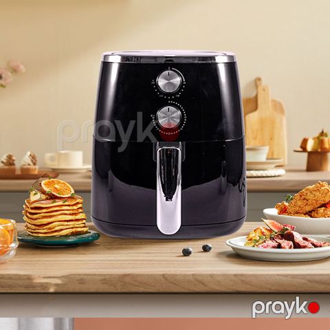 DSP Elektrikli Avtomatik Hava Fritözü 1500W Güclü Dairəvi Vizual İsti Qızardıcı Air Fryer 5.5L Tutuma Sahib Kvadrat Formalı Fritöz — Bakı