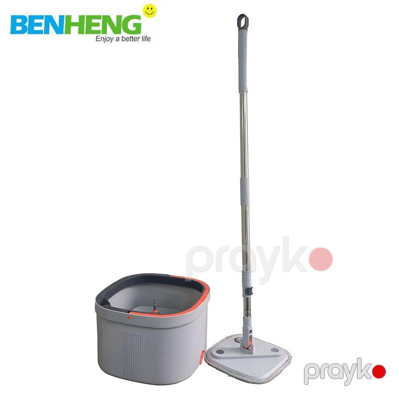 Döşəmənin Səmərəli Təmizlənməsi üçün Mikrofiber Mop Sıxma Dəsti 360° Təmiz Su Ayırma Sistemli Kvadrat Fırlanan Paspas — Mallar, Bakı (2)