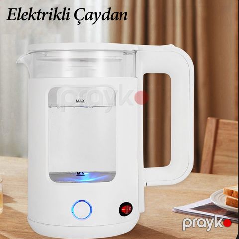 Elektrikli Sokany Şüşə Çaydan 2 L Tutuma Sahib Çoxyönlü Seramik Stasionar Çaydan Peşəkar Ağıllı Çaydan — Bakı
