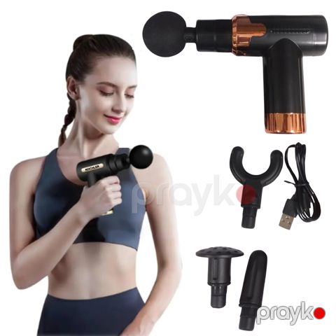 Smart Fascia Massage Gun JY-760 Masaj Tapançası LED Ekranlı 4 Başlığa sahib Masaj Silahı — Bakı