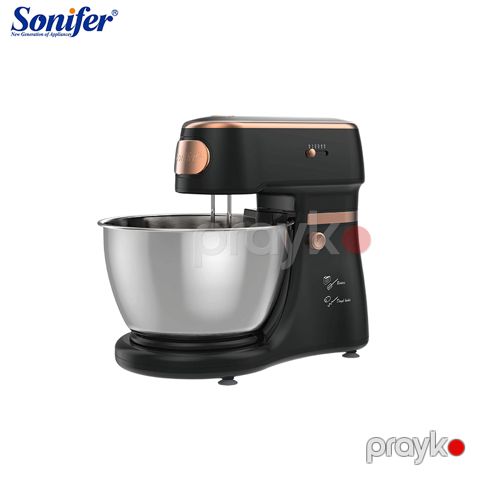 Sonifer SF-7033 Yüksək Keyfiyyətli Elektrikli Mikser 2-si 1 Arada Yumurta Çırpıcı Xəmir Qarışdıran Stand Mikser 350W — Bakı