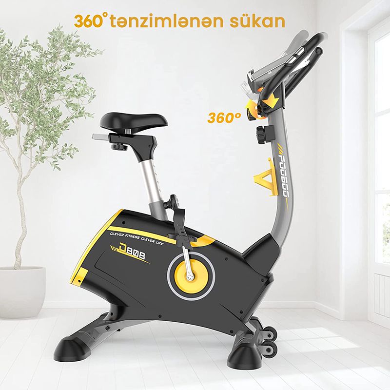 Jkangfıt Məşq Velosipedi, 8 Səviyyəli Maqnit Müqavimətli Daxili Velosiped, LCD Monitor və Rahat Oturacaq, Yaşlılar üçün 300 LB Tutumlu Stasionar Velosiped — Fitness və simulyatorlar, Bakı (5)
