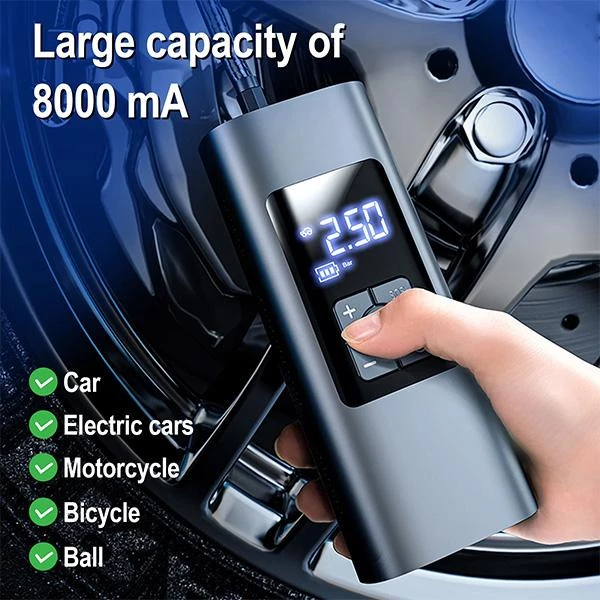 Power Bank funksiyasılı simsiz avtomobil kompressoru — Mallar, Bakı (3)