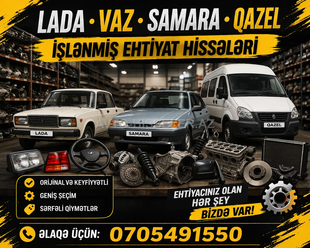 Lada VAZ Daewoo Volga Qazel işlənmiş ehtiyat hissələri — Bakı