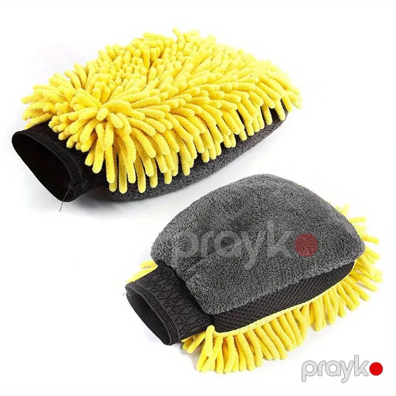 Avtomobil yumaq üçün süngər əlcək Microfiber Maşın Yuma Əlcəyi Qalın Avtomobil Təmizləmə Əlcəyi — Ehtiyat hissələri və aksesuarlar, Bakı (2)