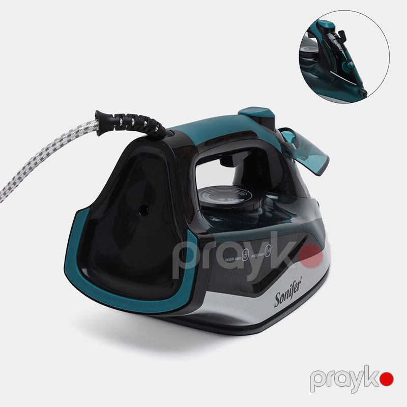 Yüksək Keyfiyyətli Sonifer SF-9101 Paltar Ütüləmə Maşını 2290 W Gücündə Elektrikli Buxarlı Keramik Ütü — Ev texnikası, Bakı (5)
