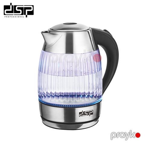 DSP KK1269 Elektrikli Çaydan Led İşıqlı Paslanmayan Polad Çaydan 2200W — Bakı