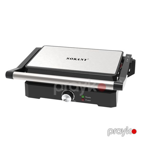 Sokany SK-08092 - 3-ü 1-də Elektrik qril Press Paslanmayan Polad Sendviç Hazırlayan Toster — Bakı